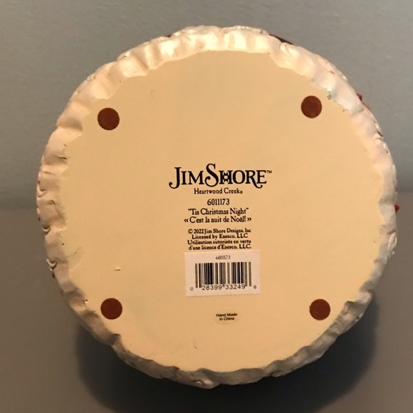 Jim Shore Blue Christmas Basket with Ornaments - Picture 10 of 10